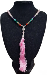 Stone Mala with Seven Chakra Stones
